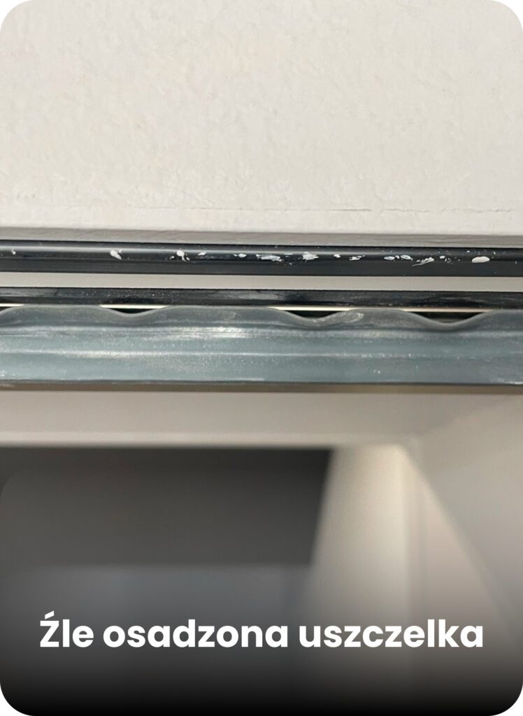Źle osadzona uszczelka